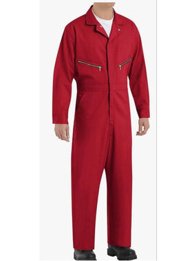NEW Red Kap Men's Red Kap Men's Zip-front Cotton Coverall 48LN Tall 48/34